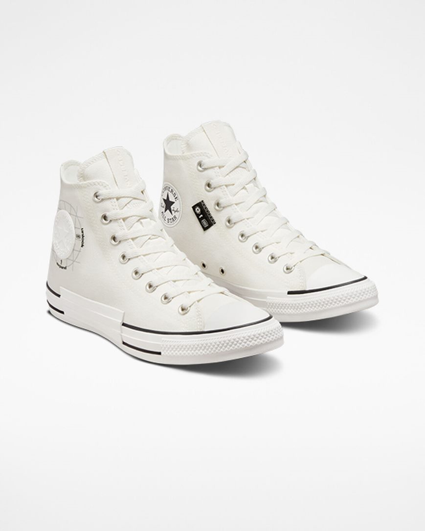 Tenisi Inalti Barbati Converse Chuck Taylor All Star Grid Logo Albi | RO WOF0T496